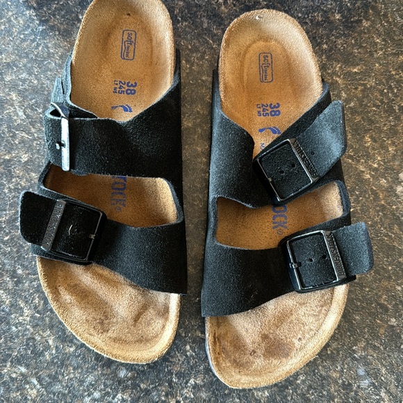 Birkenstock Arizona Soft Foot bed in black suede - Picture 4 of 8